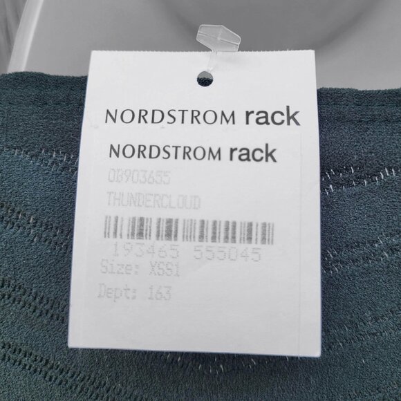 RARE Free People FP Movement Gone Adrift Long Sleeve Top Thundercloud Teal Sz XS - Picture 6 of 7